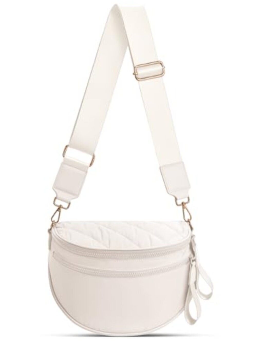Oscaurt puffy quilted crossbody bag expandable bottom versatile sling